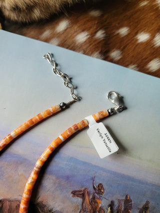 The Riann Heish Necklace - Spiny x Pink Conch