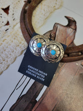 Load image into Gallery viewer, The Shae Concho Studs - Turquoise