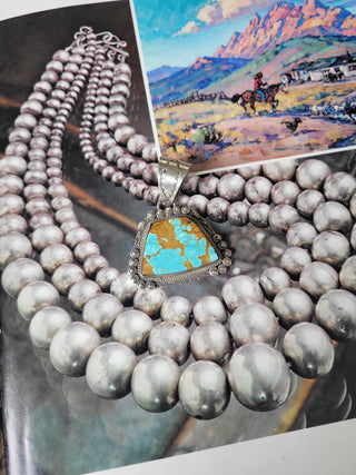 The Casey Pendant - #8 Turquoise
