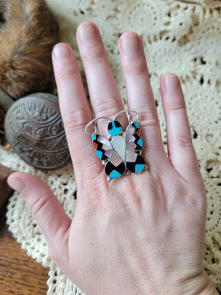 The Paige Butterfly Ring - Adjustable
