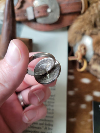 Buffalo Nickel Ring - Heads Up - Sz 7.25