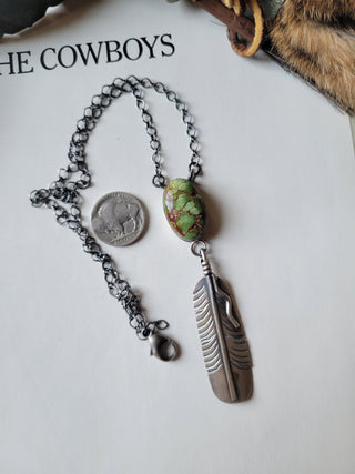 The Magnolia Feather Necklace - Sonoran