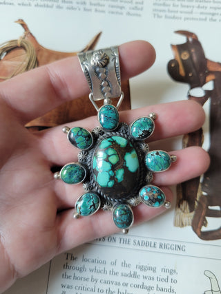 The Juniper Ridge Cluster Pendant - Sky Horse Turquoise