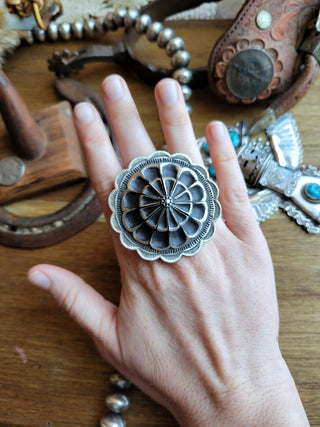 The Adele Concho Ring - Adjustable