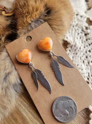 The Regina Heart Earrings - Spiny