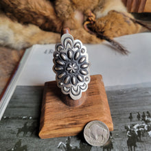 Load image into Gallery viewer, Tahe Statement Concho Ring - Adjustable