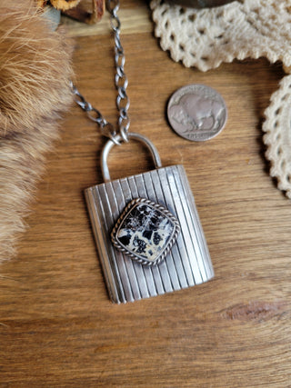 The Daisy Lock Necklace - White Buffalo