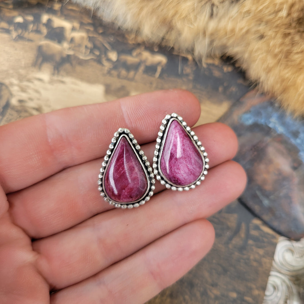 Custom Purple Spiny Studs