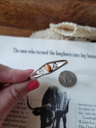 The Weatherford Mini Cuff - Orange Spiny