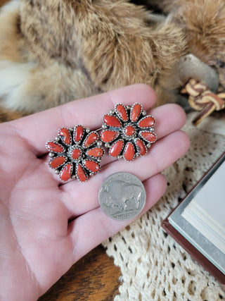 The Archer Cluster Studs - Coral