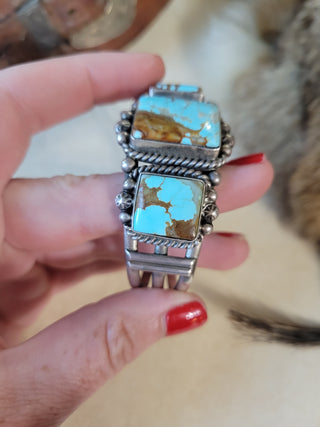 The Adeline Cuff - #8 Turquoise
