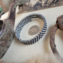 Load image into Gallery viewer, 4mm Pearl Memory Wire Bracelet