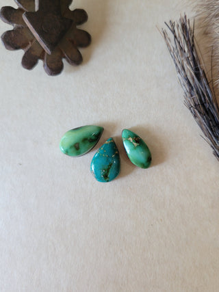Sonoran Turquoise Teardrop Cabs ×3