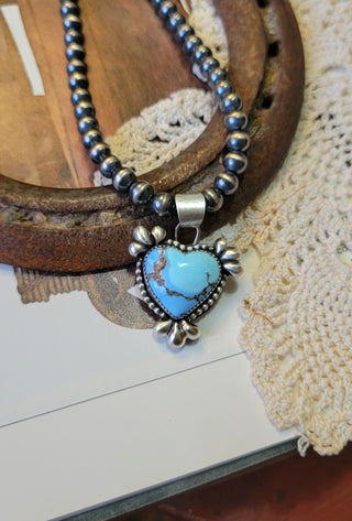 Golden Hills Heart Pendant