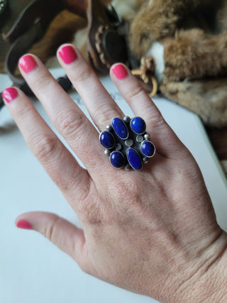 The Ironwood Ring - Adjustable - Lapis