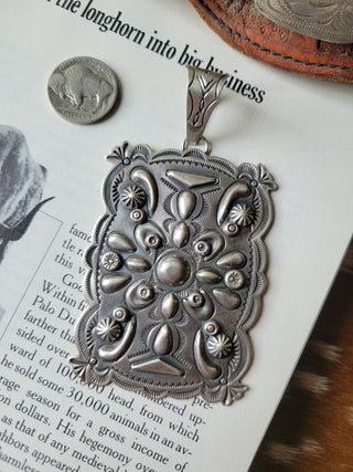 The Coyote Moon Concho Pendant