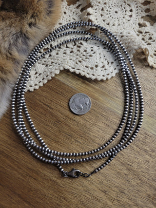 3mm 60" Pearl Necklace