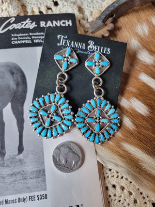 The Marigold Cluster Statement Earrings - Kingman