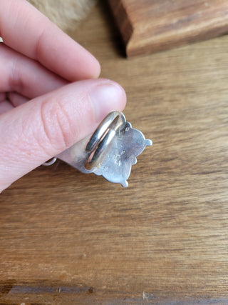 The Walton Butterfly Inlay Ring - Adjustable