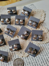 Load image into Gallery viewer, Stamped Huggie Hoops