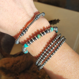 4mm Pearl Memory Wire Bracelet