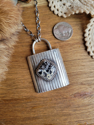 The Daisy Lock Necklace - White Buffalo