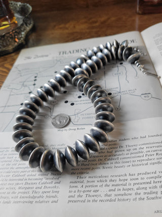 25mm Handmade Navajo Saucer Pearls - 24"