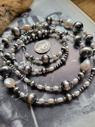 The River Pearl Necklace - 40"