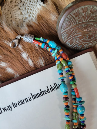 The Lula Naja Pendant & Triple Strand Set
