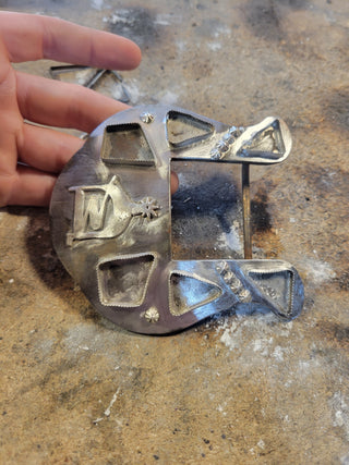Ashlee's Custom Buckle - White Buffalo
