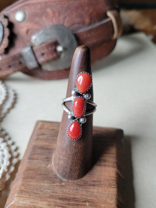 The Cimarron Ring - Sz 6.5 - Coral