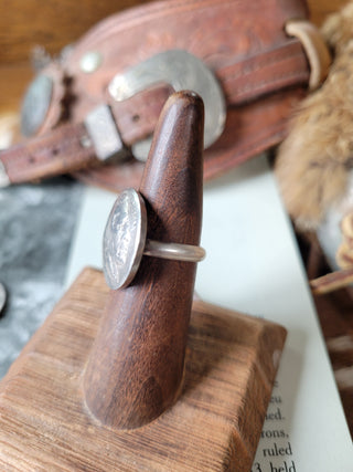 Buffalo Nickel Ring - Heads Up - Sz 7.25