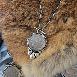 18" Buffalo Nickel Toggle Necklace - PRE-ORDER