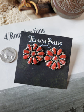 The Archer Cluster Studs - Coral
