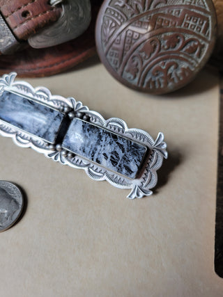 Frost Hair Barrette - White Buffalo