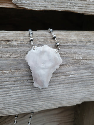 The Cori Pendant on 6mm Pearls