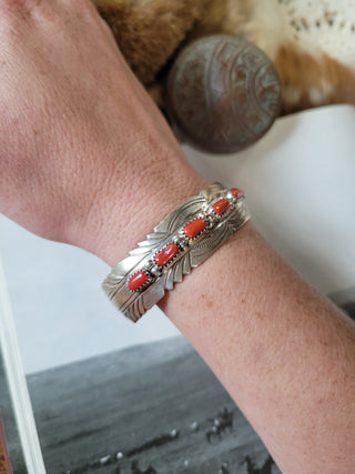 The Bridger Cuff - Coral