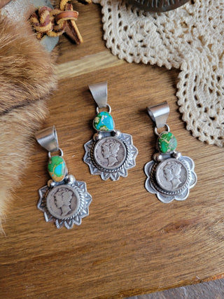 The Winnebago Dime Pendant - Sonoran