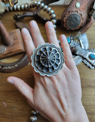 The Adele Concho Ring - Adjustable