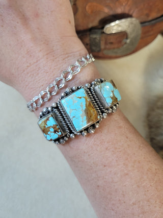 The Adeline Cuff - #8 Turquoise