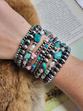 Load image into Gallery viewer, 4mm Heishi Pearl Bracelet