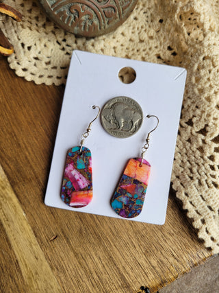 Dahlia Slab Earrings
