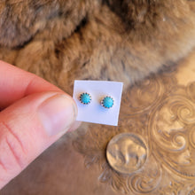 Load image into Gallery viewer, 4mm Turquoise Studs