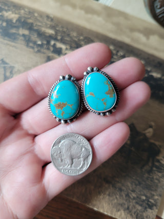 Kathryn Studs - Kingman Turquoise