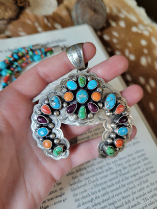 The Lula Naja Pendant & Triple Strand Set
