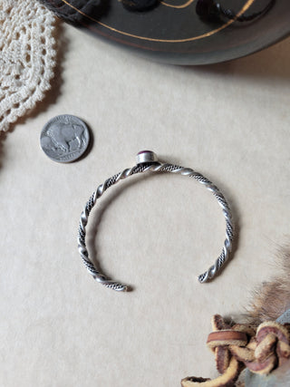 The Anne Stacker Cuff - Purple Spiny