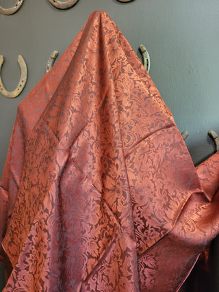 Rust Jacquard - 44" Silk Wild Rag