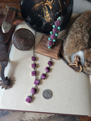 Beatrice Statement Ring - Adjustable - Purple Spiny & Sonoran