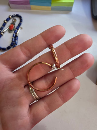 Terri - copper hoop