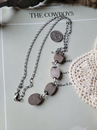 The Bandera Drop Necklace - Orange Spiny